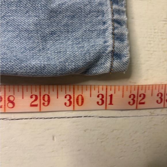 PISTOLA Bobbie Mid Rise Loose Straight Utility Cargo Jeans Light Blue Size 25 - Picture 6 of 11